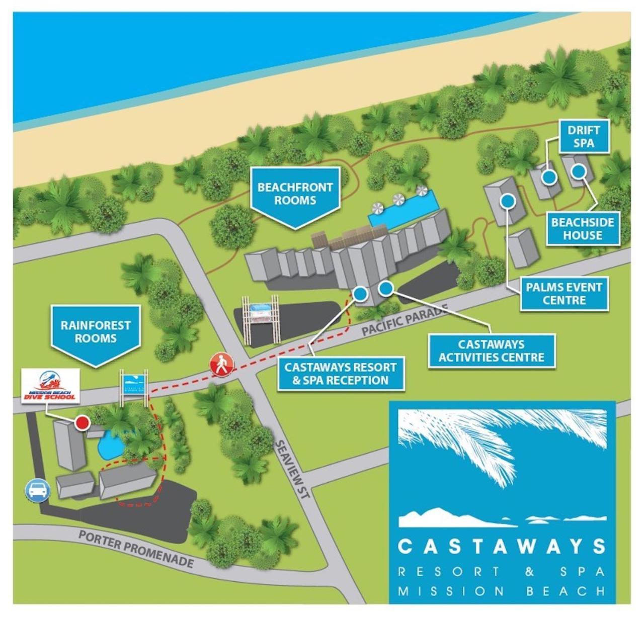 Rainforest Castaways Resort And Spa Mission Beach Exterior photo